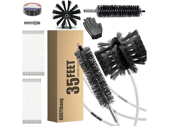 AOGYikang 35ft Dryer Vent Cleaning Kit