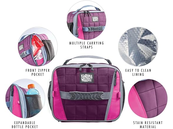 Fit+Fresh Lincoln Woods Adult Insulated Lunch Bag