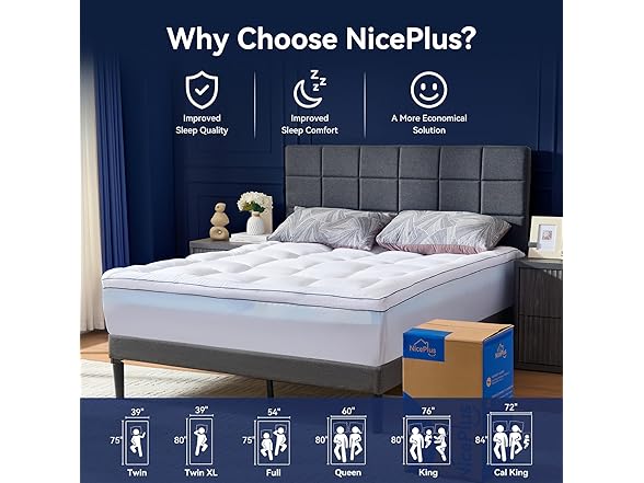 NicePlus mattress topper