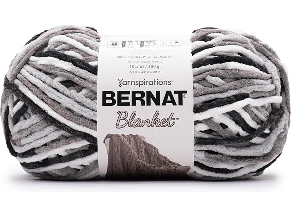 Bernat Blanket Super Bulky Acrylic Yarn - 2