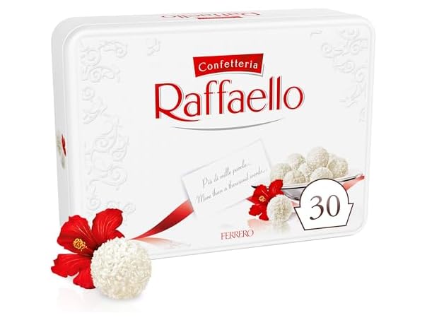 $8.99, Was $18.9085, 52% Off! Raffaello Coconut Almond Pralines Tin 30ct dealfomo