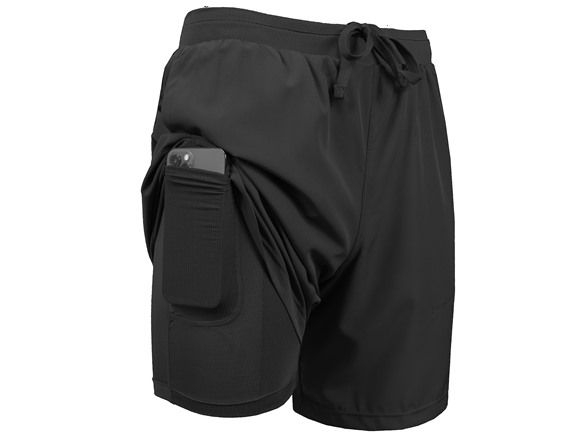 3Pk Asst Mens 2in1 Quick Dry Shorts w/Liner