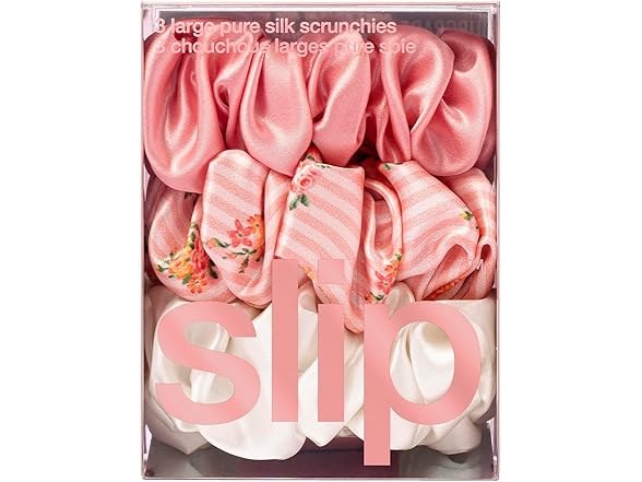 SLIP Silk Scrunchies Large Set
