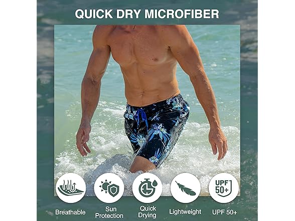 Kanu Surf Men's Driftway Black Swim Trunk (M)