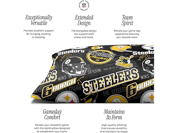 PITTSBURGH STEELERS Plush Body Pillow