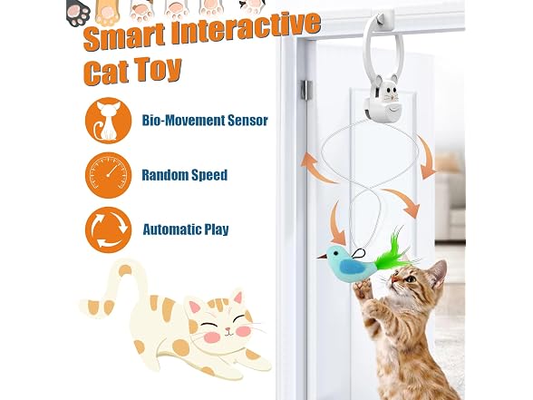 INKZOO Interactive Hanging Cat Toy - Gallery 2