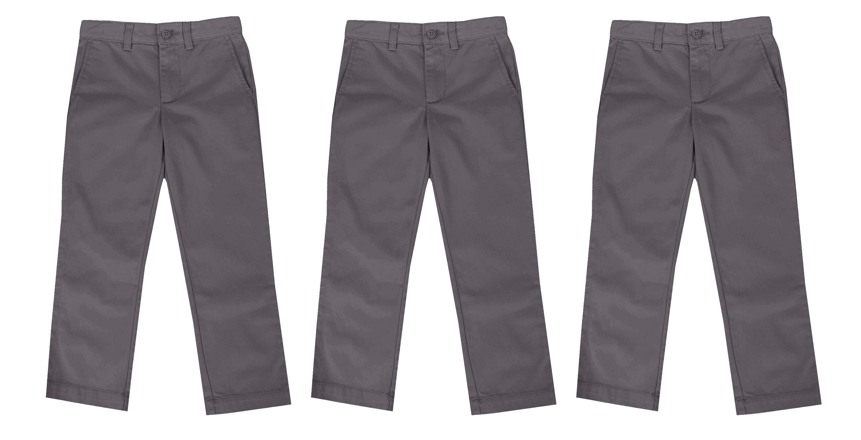 Boys 3PK School Uniform Pants - Gallery 12
