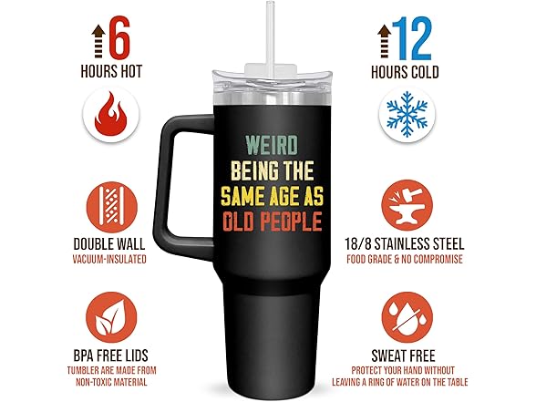 AXIARA 40 Oz Stainless Steel Tumbler