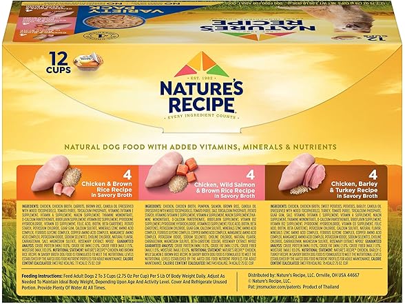Nature's Recipe Wet Dog Food Variety Pack, 24 Ct
