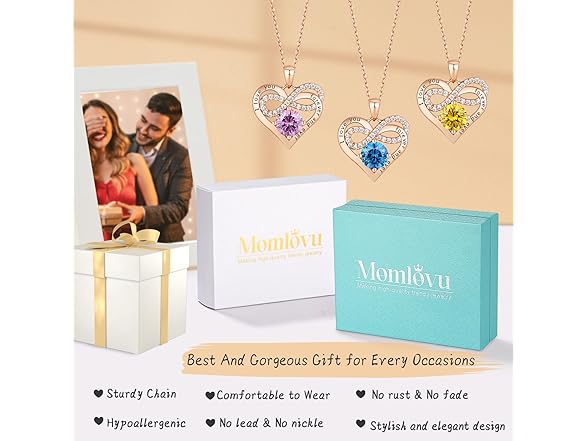Momlovu 925 Necklace Rose Gold