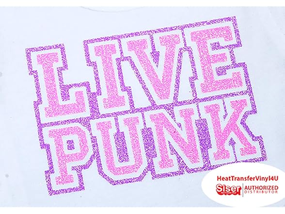 Siser Glitter 20" x 12" Sheet Iron on Heat Transfer Vinyl