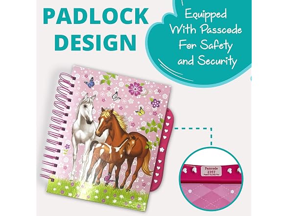 SMITCO Horse Scrapbook Kit for Girls