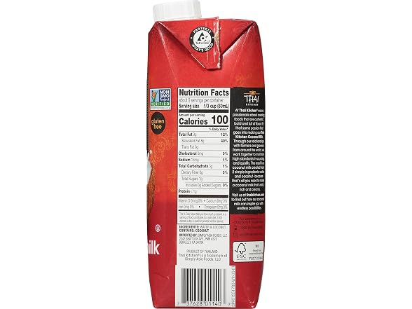 Thai Kitchen Unsweetened Coconut Milk 6 Pack