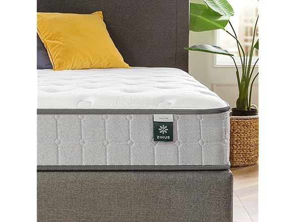 Zinus 8 Inch Comfort Support Cooling Gel Hybrid Mattress