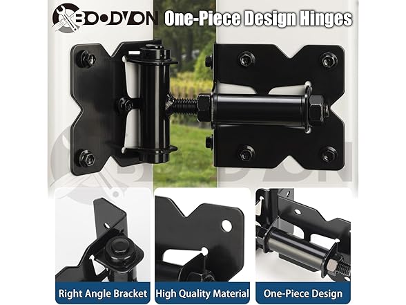 BOODVON Self Closing Gate Hinges