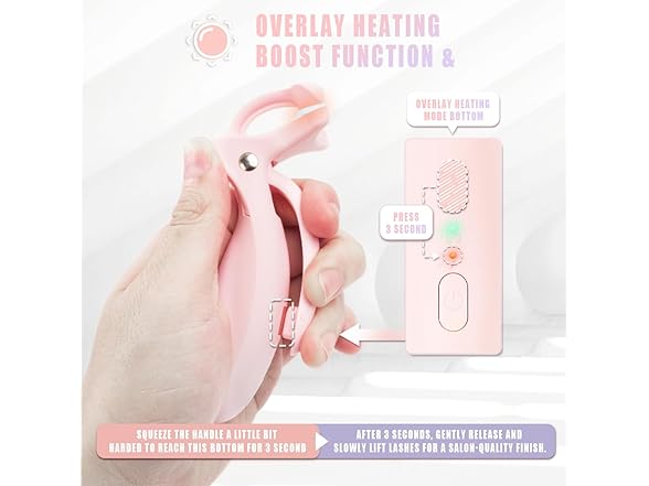 Pinkiou Pinkiou Heated Eyelash Curler for Women