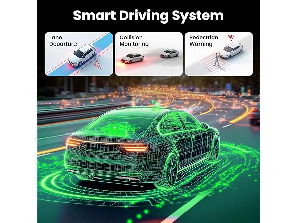 GEARit 4K Dash Cam Front and Rear