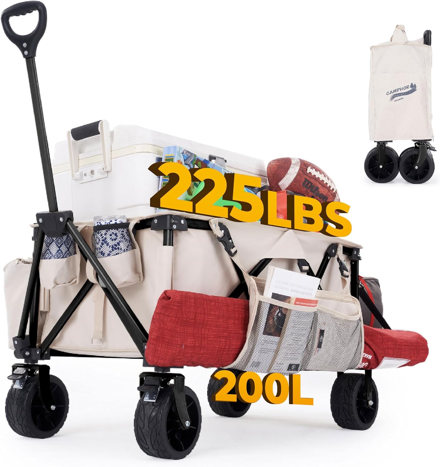 Camphor Designs Collapsible Folding Wagon - Gallery 8