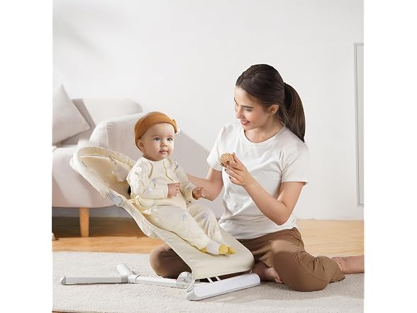 Baby Bouncer, Folding Bouncer Seat for Rotatable