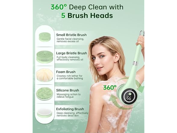 LUBEJR Electric Body Brush