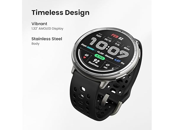 Amazfit Active 2 Sport Smart Watch Fitness Tracker for Andro (Open Box)