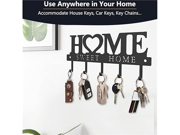 Home Sweet Home Key Holder Wall Mount