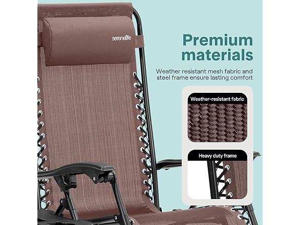 SereneLife Zero Gravity Lounge Chairs 2