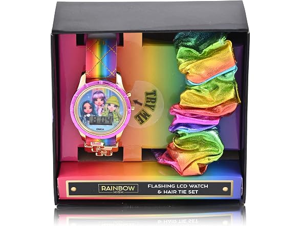 Accutime Rainbow High Kids Digital Watch Set