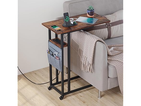 Tatub Rolling Bedside Table