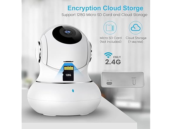 (NEW) Indoor 2K 360 Pan/Tilt Camera w/ Motion Detection