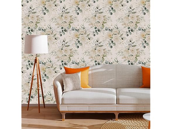 Vintage White Floral Wallpaper 17