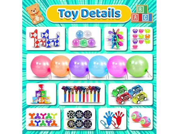 Erosbon 135pcs Party Favors for Kids - Gallery 3