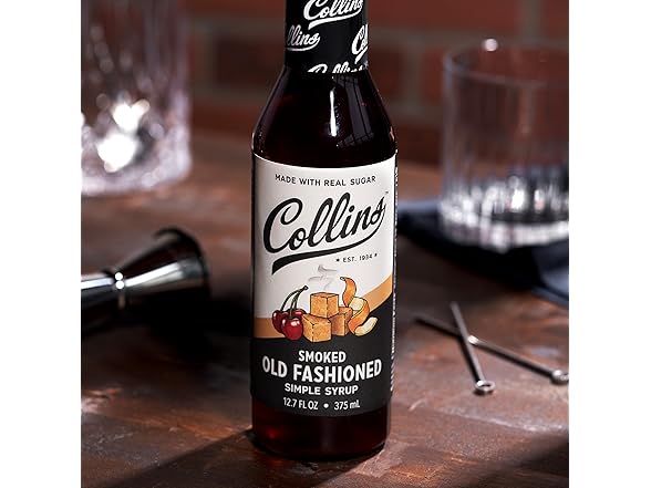 Collins Smoked Old Fashioned Cocktail Syrup