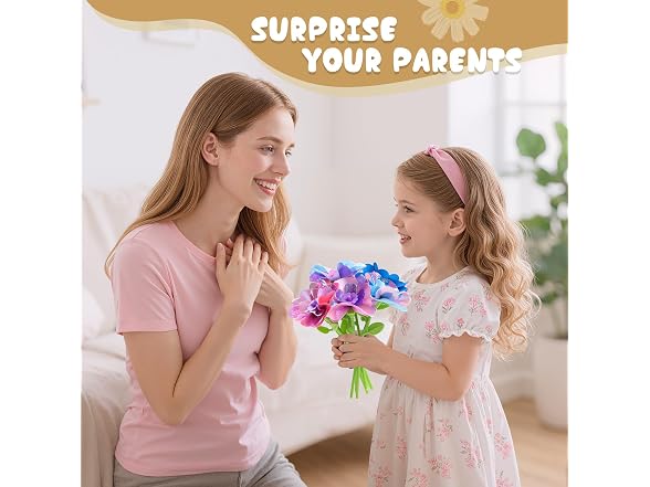 Scvcid DIY Flower Craft Kits
