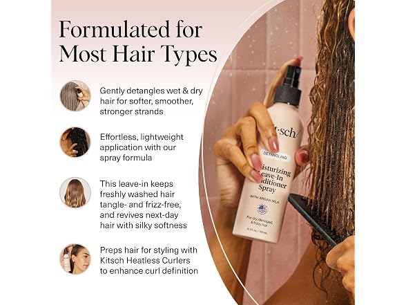 Kitsch Argan Milk Leave In Conditioner