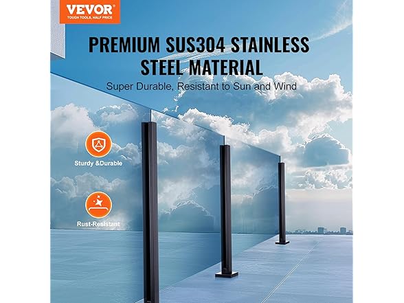 VEVOR Glass Clamp