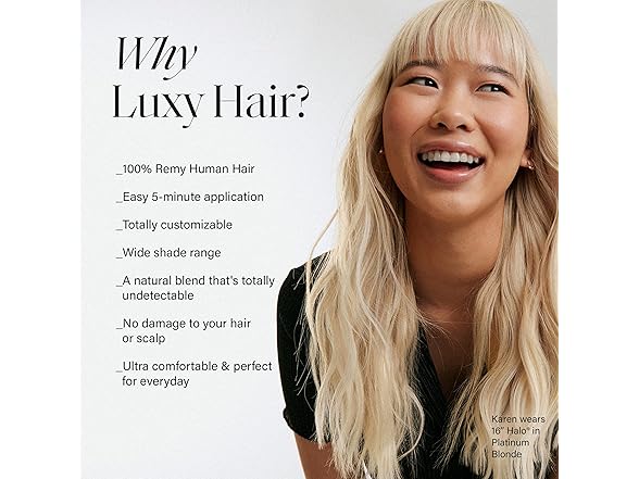 Luxy 100% Remy Human Hair, Classic 160g