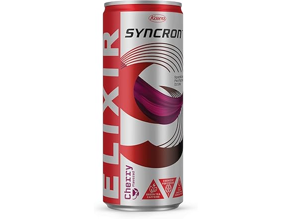 12PK Syncron Elixir Energy Drink, Cherry Flavor