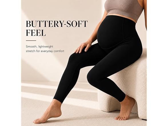 Sunzel Maternity Leggings 28in L Black