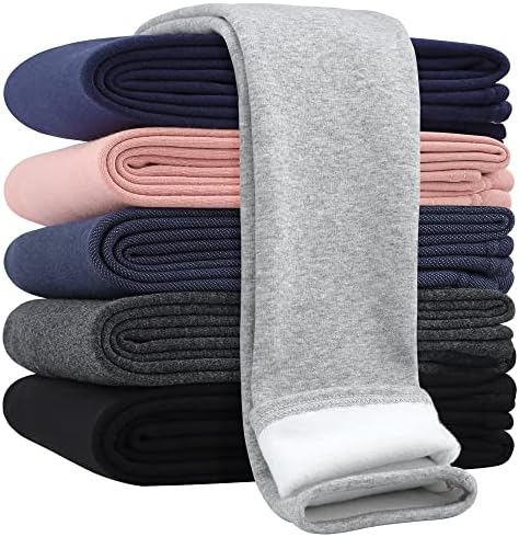 Girls Cotton Fleece Lined Leggings