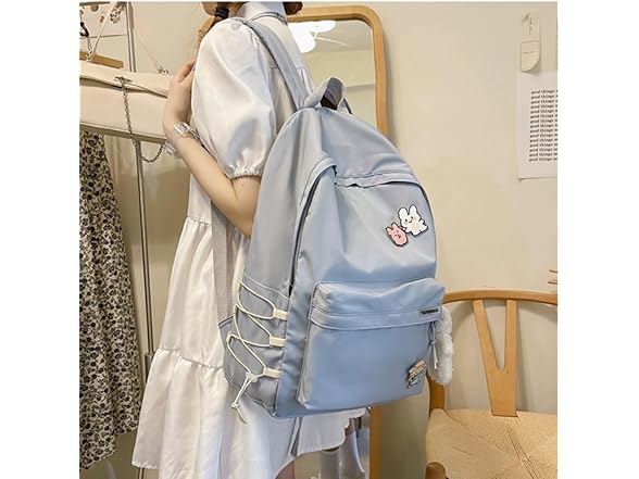 BILIPOPX Kawaii 15.6 Inch Laptop Backpack