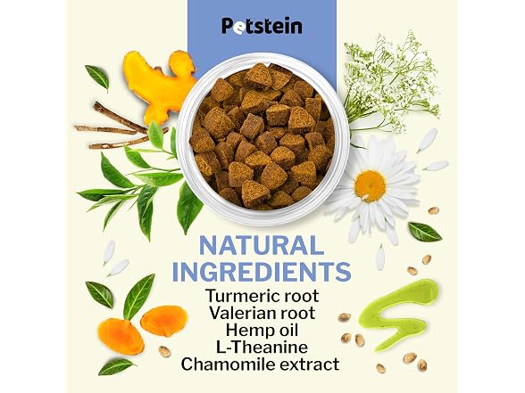Natural Calming Chews for Dogs with Hemp Oil