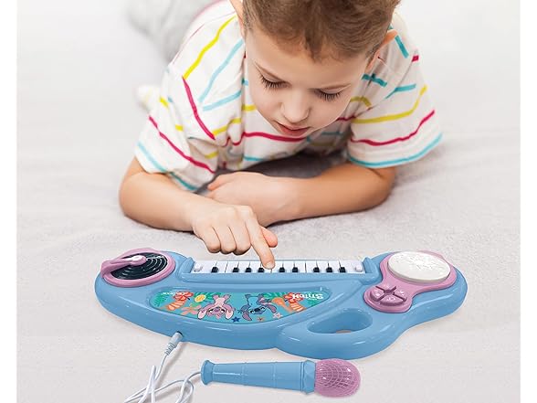 Lexibook, Disney Stitch, Electronic Piano for Kids
