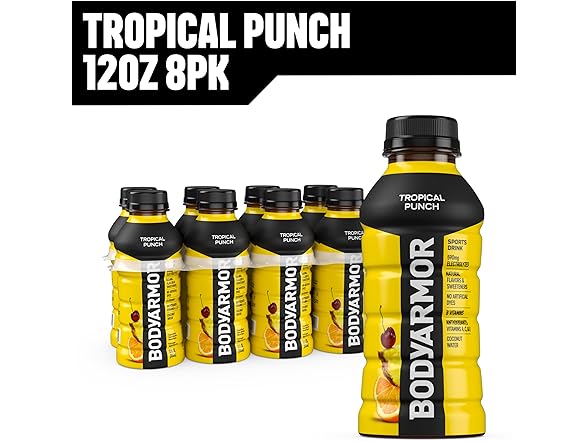 8PK BODYARMOR Sports Drink, Tropical Punch