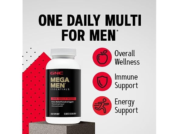 GNC Mega Men One Daily Multivitamin 60ct
