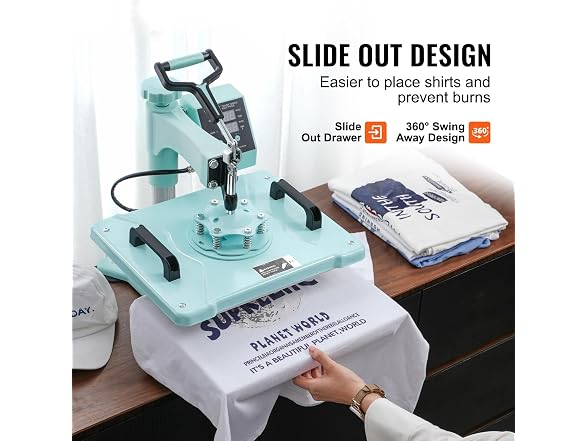 Heat Press Machine, 12 x 15 inch, 5 in Coating