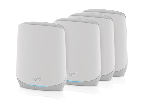 NETGEAR Orbi Whole Home Tri-Band WiFi 6 Mesh Network System (RBK754P)