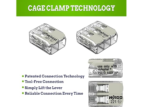 New Age America WAGO 221 Series 25pc Compact Splicing W