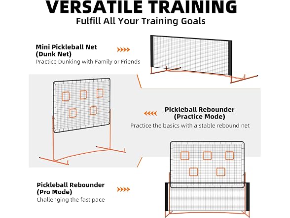 FAHKNS Pickleball Rebounder Training Equipment