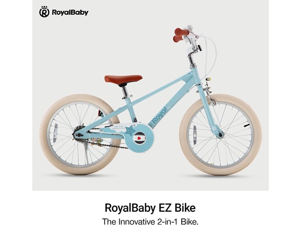 RoyalBaby EZ Kids Bike 18" Convertible Balance to Pedal Bike